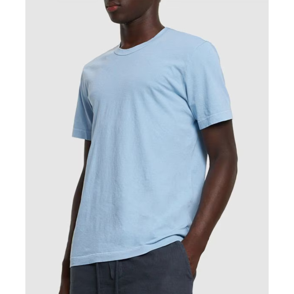 James Perse Men's MLJ3311 Short Sleeve Crew Neck Tee T-Shirt in Sky Blue